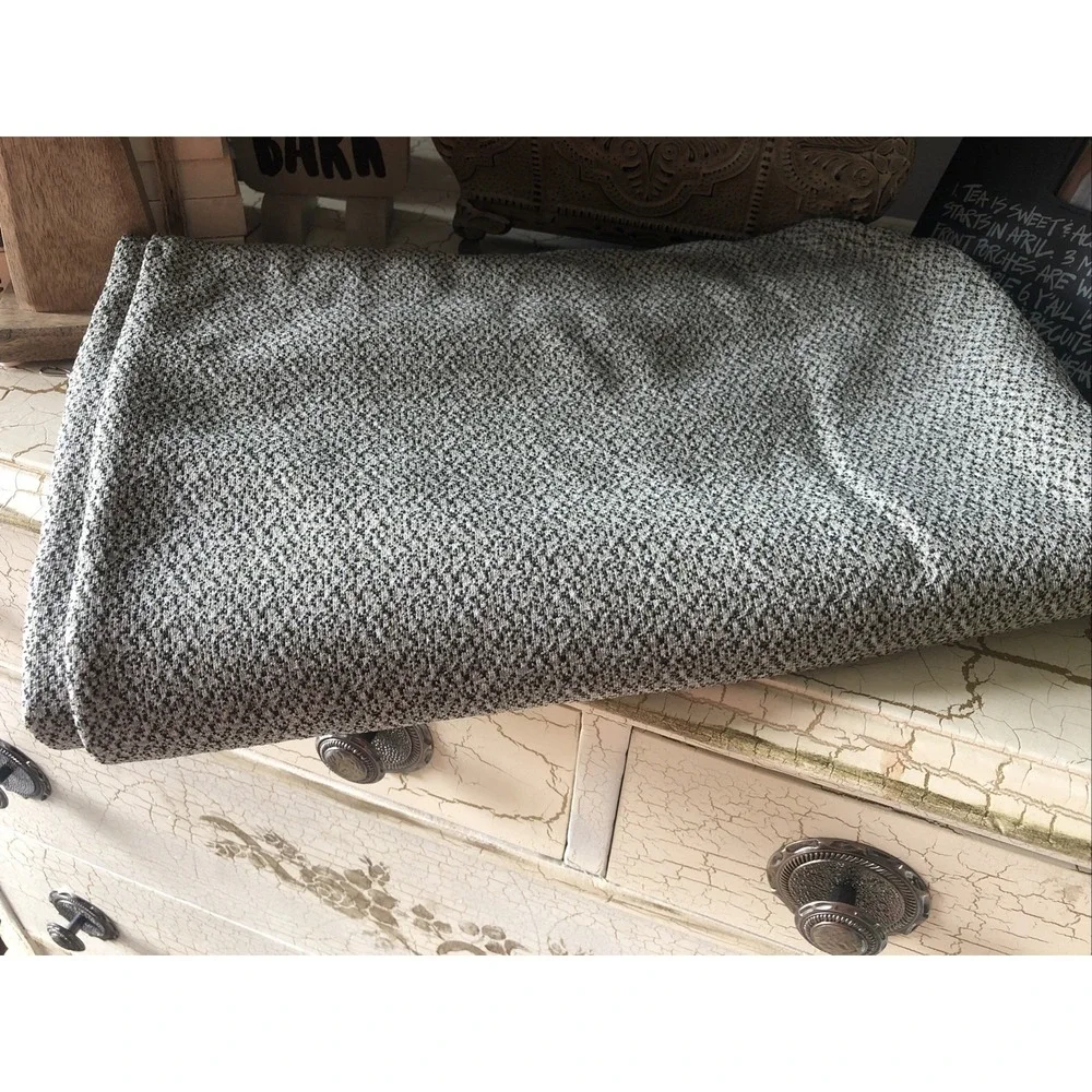 Vintage 1970s Polyester Double Knit Fabric Green 2 Yards 60